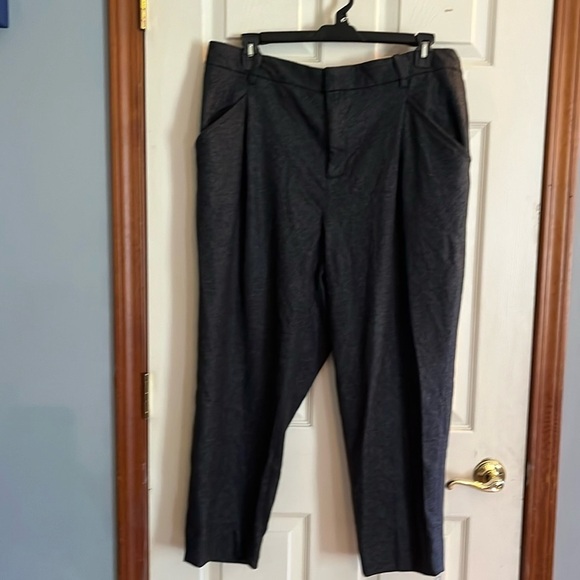 New-banana Republic-20-gray-High-rise tapered, Italian wool blend pants/trouser. - Picture 1 of 12